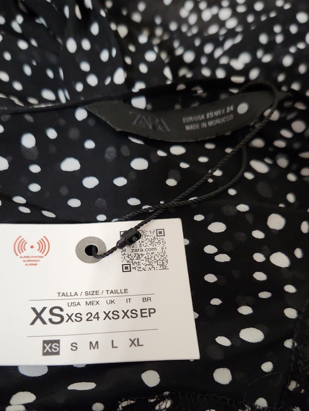 NWT Zara Polka Dot Mini Dress. Size XS - Picture 12 of 12